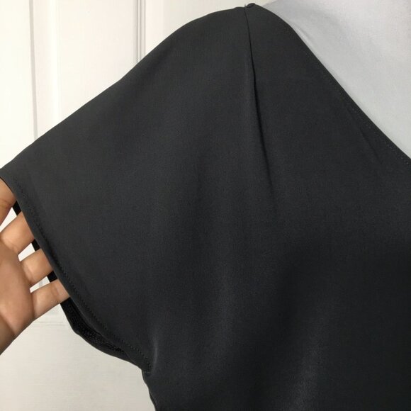 MaxMara Women's Short Sleeve Shift Dress Gray and White Size Medium Color Block - Picture 5 of 16